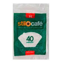 Filtro café STILO CAFÉ n.° 4 x40 unds