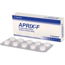 Aprix F NOVAMED 325/30 mg x20 tabletas