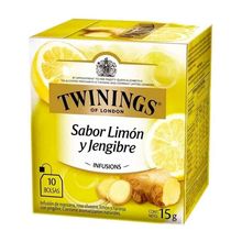 Infusión TWININGS limón/gengibre x10 sobres