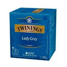 Té TWININGS lady grey x10 sobres
