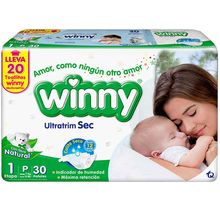 Pañal WINNY ultratrim sec etapa 1 x30 unds