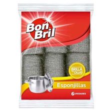 Esponjilla de brillo BON BRIL x6 unds