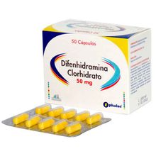Difenhidramina OPHALAC 50mg x50 cápsulas