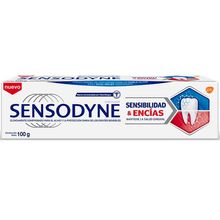 Crema dental SENSODYNE sensibilidad & encías x100 g