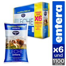 Leche ALPINA entera 6 unds x1100 ml