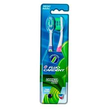 Cepillo dental FLUOCARDENT limpieza maxima 2 unds