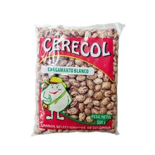Fríjol CERECOL cargamanto blanco x500 g
