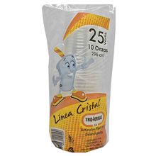 Vaso desechable TROFORMAS cristal 10 onzas x25 unds