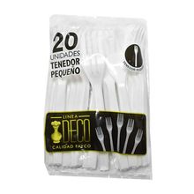 Tenedor desechable DECO pequeño x20 unds