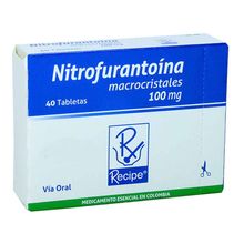 Nitrofurantoina RECIPE 100 mg x40 tabletas