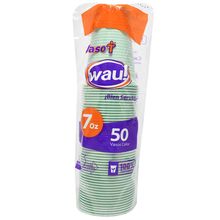 Vaso desechable CARPAK color 7 onzas x50 unds
