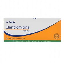 Claritromicina LA SANTÉ 500mg x10 tabletas