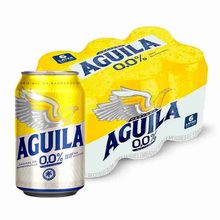 Cerveza AGUILA cero sin alcohol 6 unds x330 ml