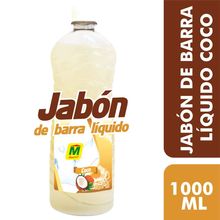 Jabón M de barra liquido de coco x1000 ml