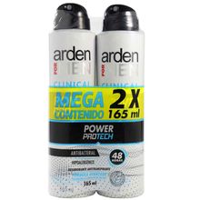 Desodorante ARDEN FOR MEN clinical 2 unds x165 ml c/u precio especial