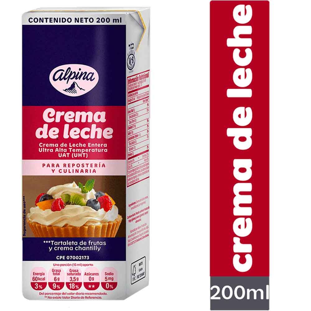 Crema De Leche Alqueria Semientera x 400 g