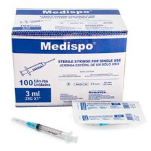 Jeringa MEDISPO 3ml x100 unidades