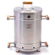 Asador tipo barril STEAK BEER mediano x68 cm