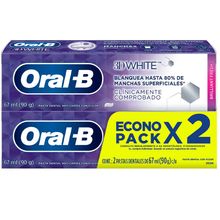 Crema dental ORAL-B blanqueadora 2 unds x67 ml c/u