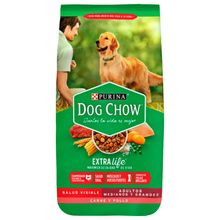 Alimento perro DOG CHOW salud visible adultos medianos y grandes x350 g
