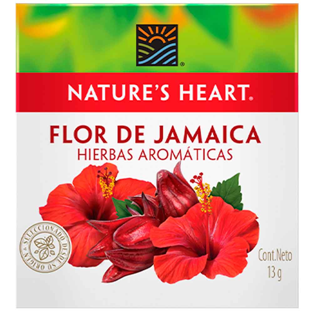 Infusión NATURES HEART flor de jamaica x13 g