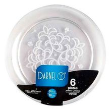 Plato desechable DARNEL cristal 16 cm x6 unds