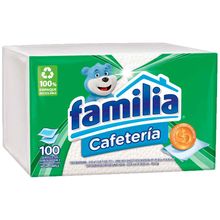 Servilleta FAMILIA cafetería paquete x100 unds