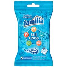 Toallitas húmedas FAMILIA active mil usos x10 unds