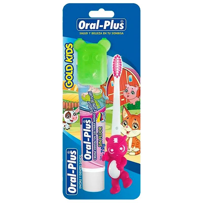 Cepillo-dental-ORAL-PLUS-gold-crema-dental-x70-g-nina_122858
