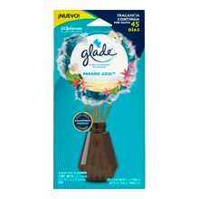 Ambientador GLADE varitas paraíso azul x100 ml