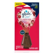 Ambientador GLADE varitas alegría floral y frutos rojos x100 ml