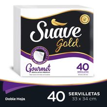 Servilleta SUAVE GOLD gourmet paquete x40 unds