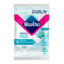 Pañitos húmedos íntimos NOSOTRAS frescura extrema x16 unds