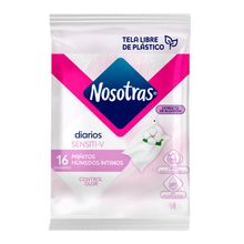 Pañitos húmedos íntimos NOSOTRAS sensitive x16 unds